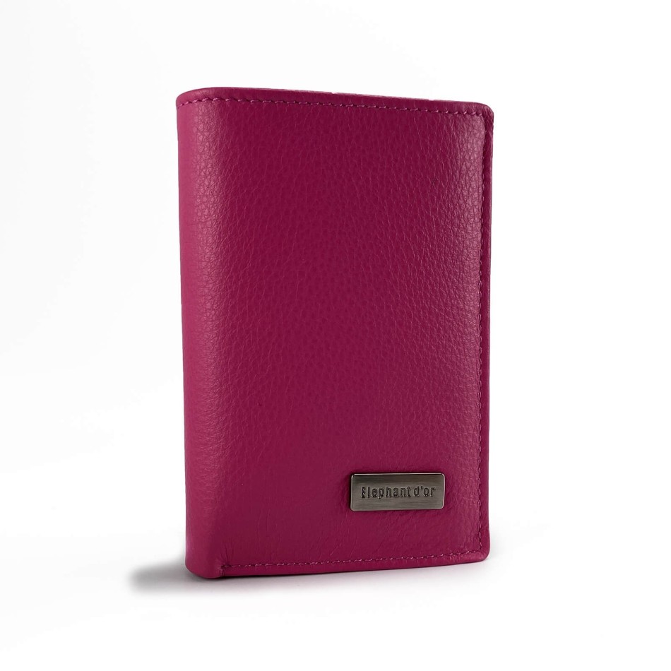 Porte-Cartes en Cuir Elephant D'Or