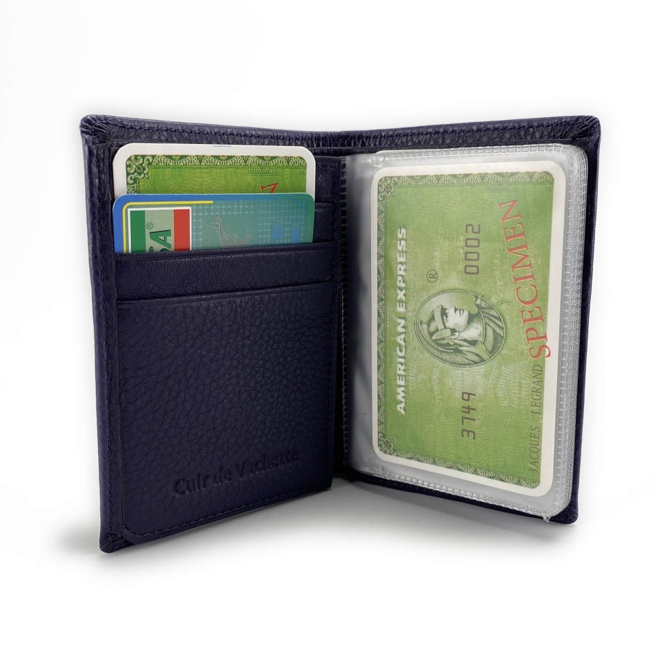 Porte-Cartes en Cuir Elephant D'Or