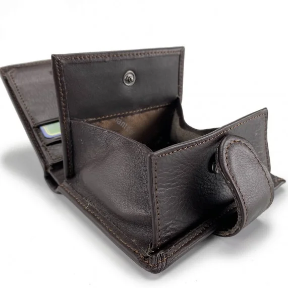 Goldene Elefanten-Ledertasche für Karten und Geldscheine (Geldbörse) Elephant d'Or auf FrenchMarket