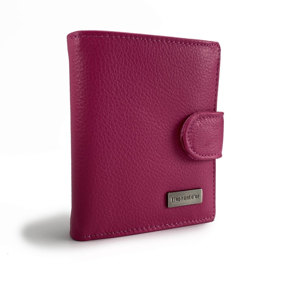 Porte Monnaie Carte et Billet en cuir Elephant D'Or