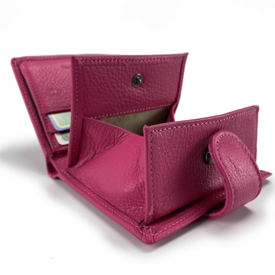 Porte Monnaie Carte et Billet en cuir Elephant D'Or