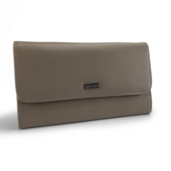 Companion Wallet Leather Checkbook Wallet for Women (Companion) Elephant d'Or on FrenchMarket