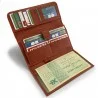 Companion Wallet Leather Checkbook Wallet for Women (Companion) Elephant d'Or on FrenchMarket