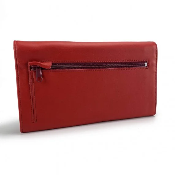 Companion Wallet Leather Checkbook Wallet for Women (Companion) Elephant d'Or on FrenchMarket