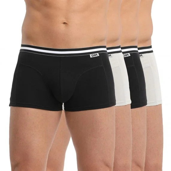 Juego de 4 bóxers Algodón elástico para hombre "EcoDim" (Calzoncillos para hombre) Dim chez FrenchMarket