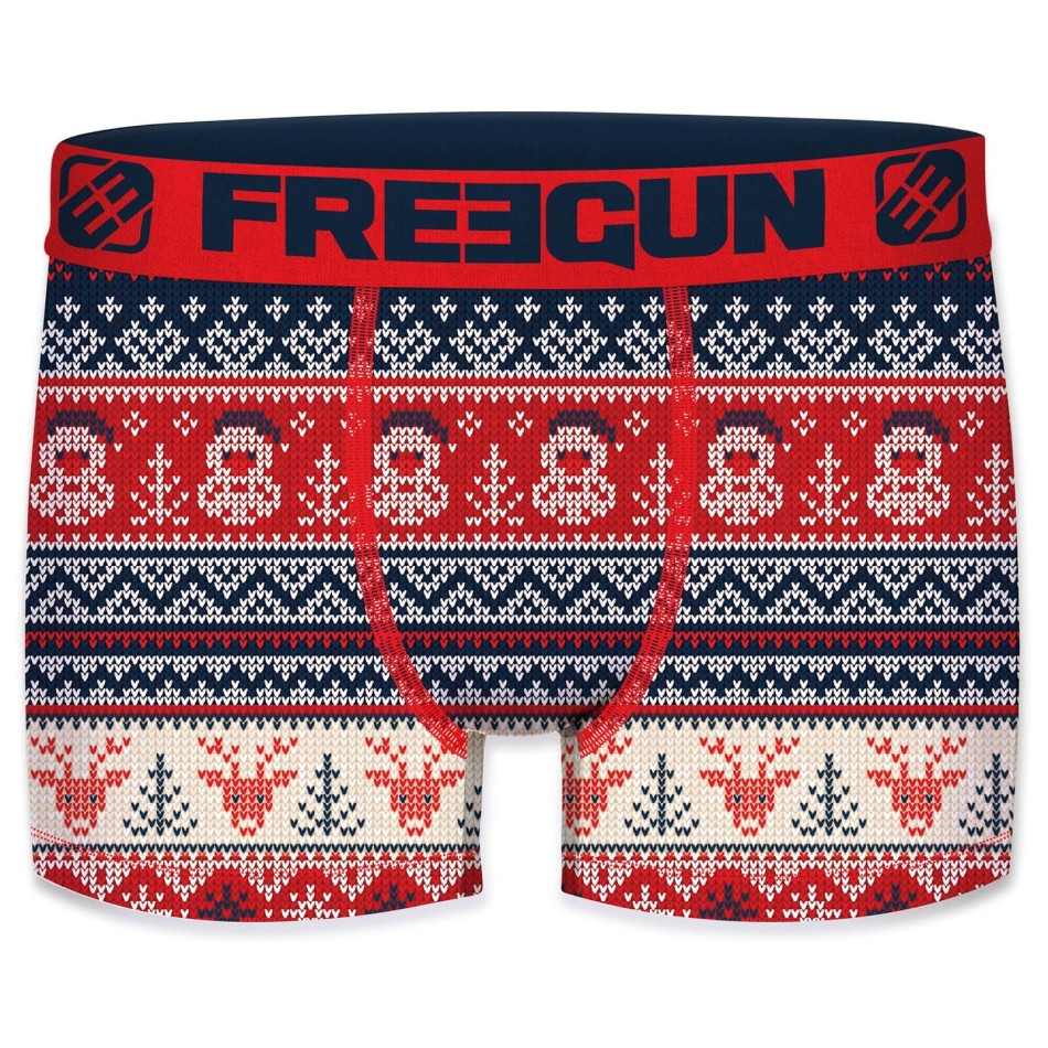 FREEGUN Christmas Collection | Set med 4 boxershorts för pojkar