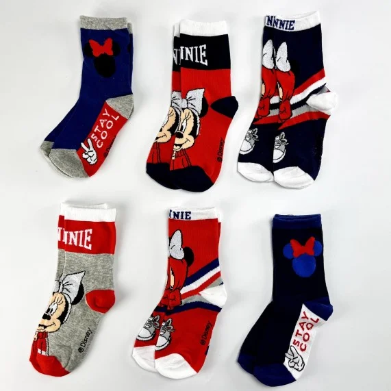 6 Paar Socken, Mädchen, Minnie Mouse (Socken) French Market auf FrenchMarket