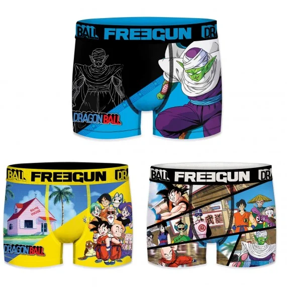 Lot de 3 Boxers Homme Dragon Ball (Lot boxers Homme) Freegun chez FrenchMarket