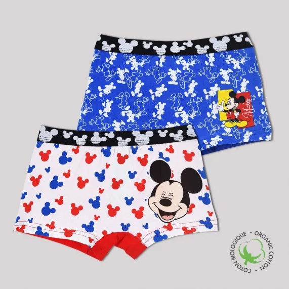Mickey Mouse - Set di 2 boxer in cotone per ragazzi (Boxer) French Market chez FrenchMarket