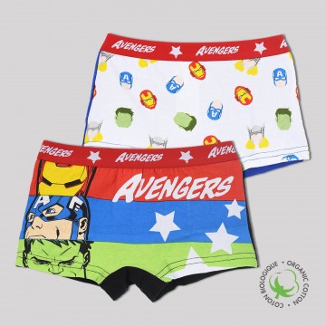 Avengers - Lot de 2 Boxers Coton Garçon (Boxers) French Market chez FrenchMarket