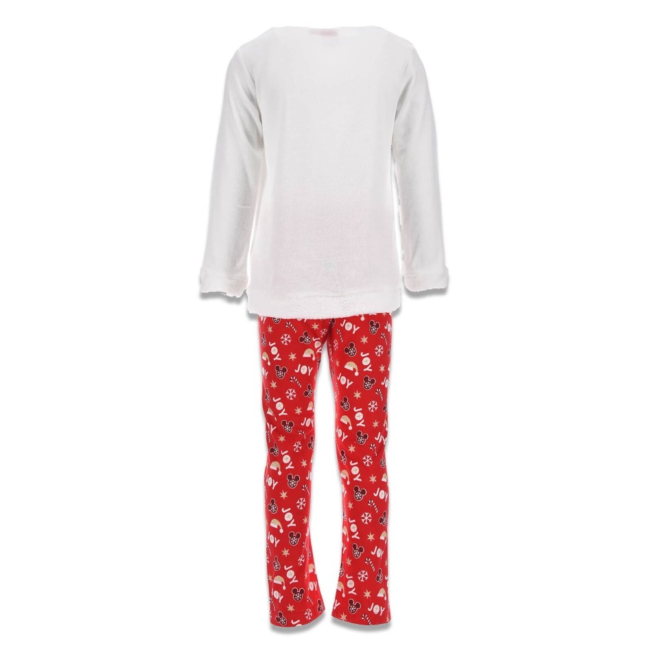 DISNEY Minnie | Vinterpyjamas i velour för flickor Jingle Bell Fun