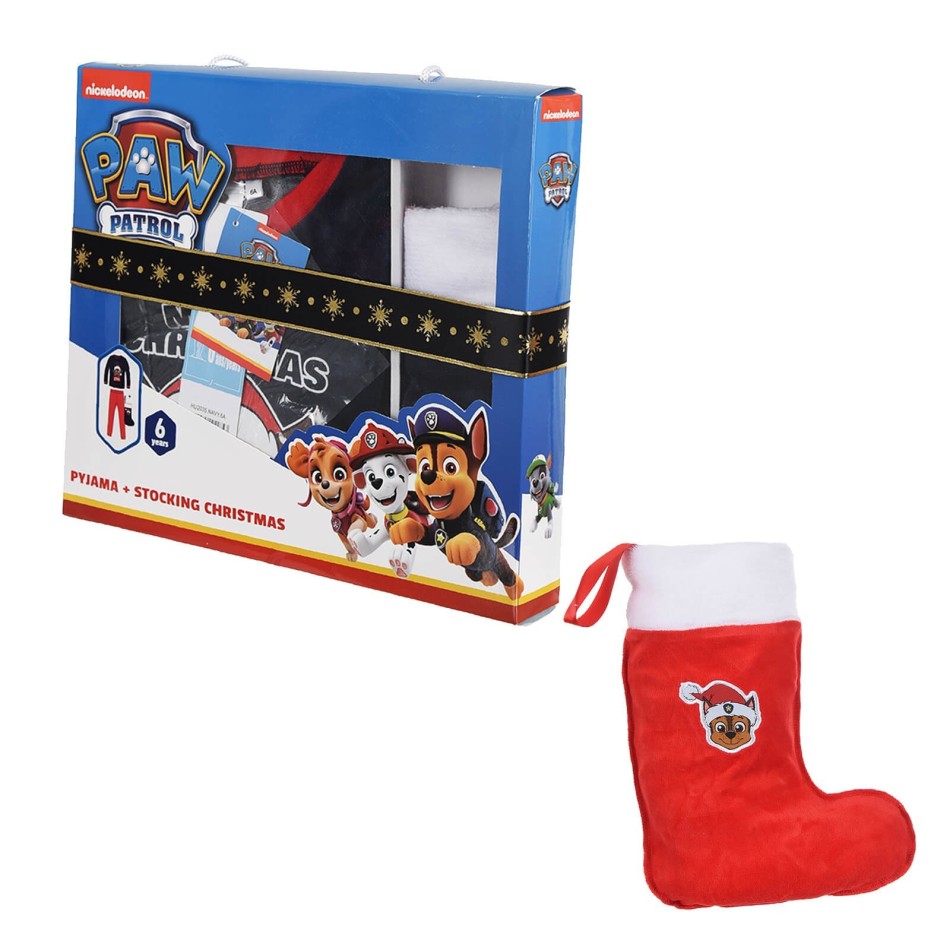 Pyjamas för pojke i sammet med julglädje