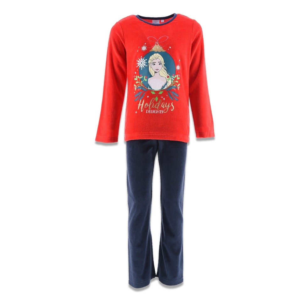 Frozen Snow Queen Pyjamas | Winter Velvet Pyjamas for Girls Holydays Delights