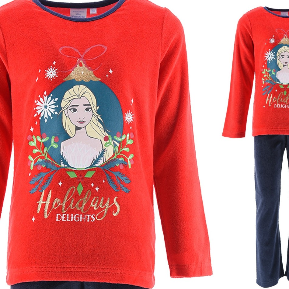 Frozen Snow Queen Pyjamas | Vinterpyjamas i sammet för flickor Holydays Delights