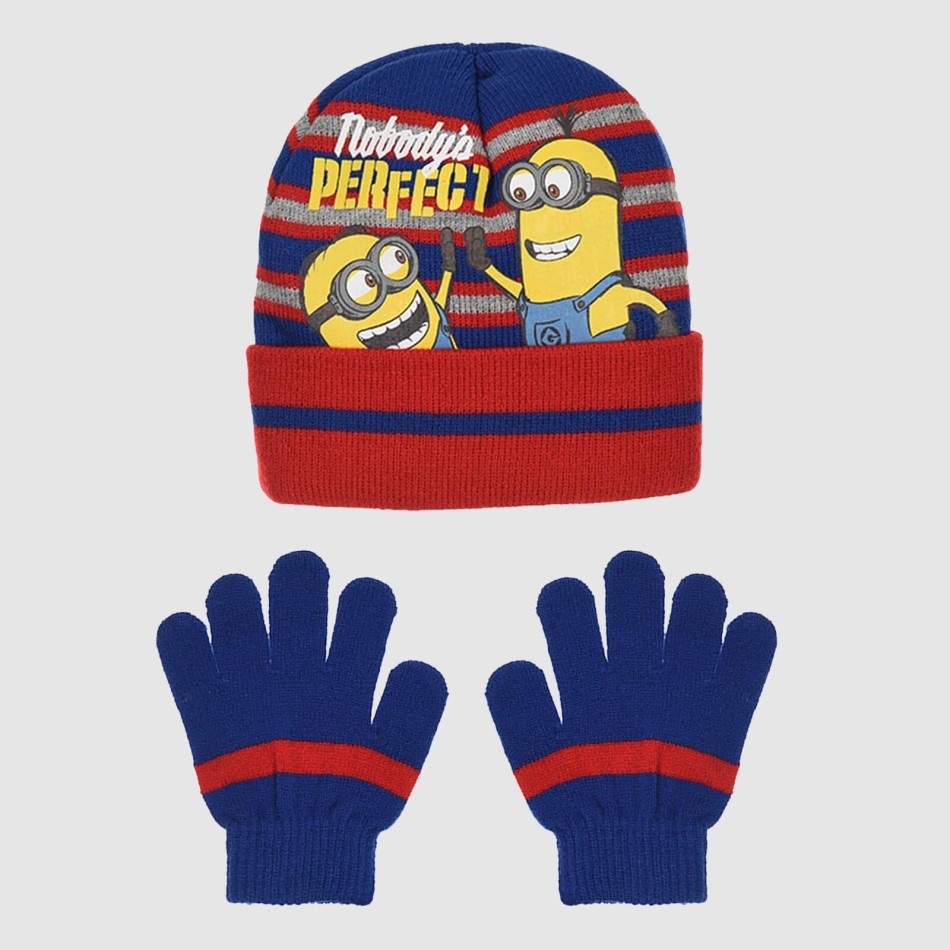 The Minions - "NOBODY'S PERFECT" Kids Glove and Hat Pack