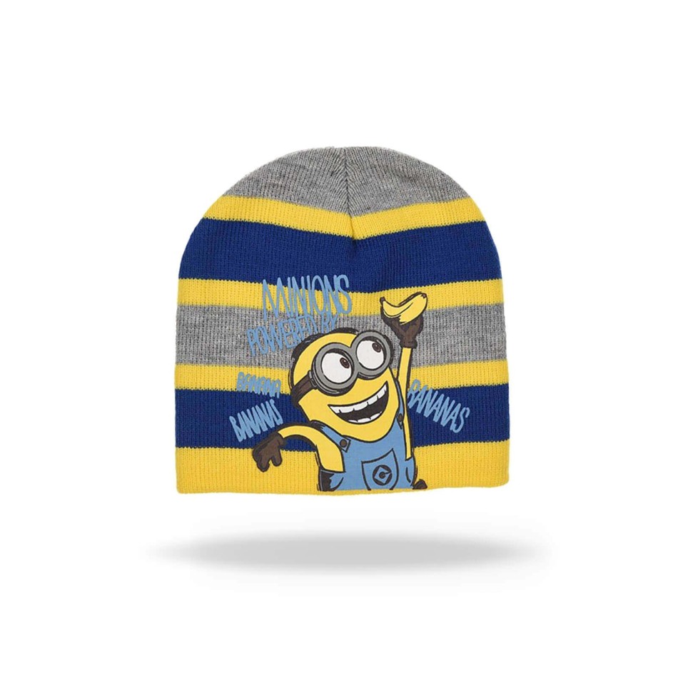 Los Minions - Pack de gorros para niños "POWERED by Banana (Bonetes) French Market chez FrenchMarket