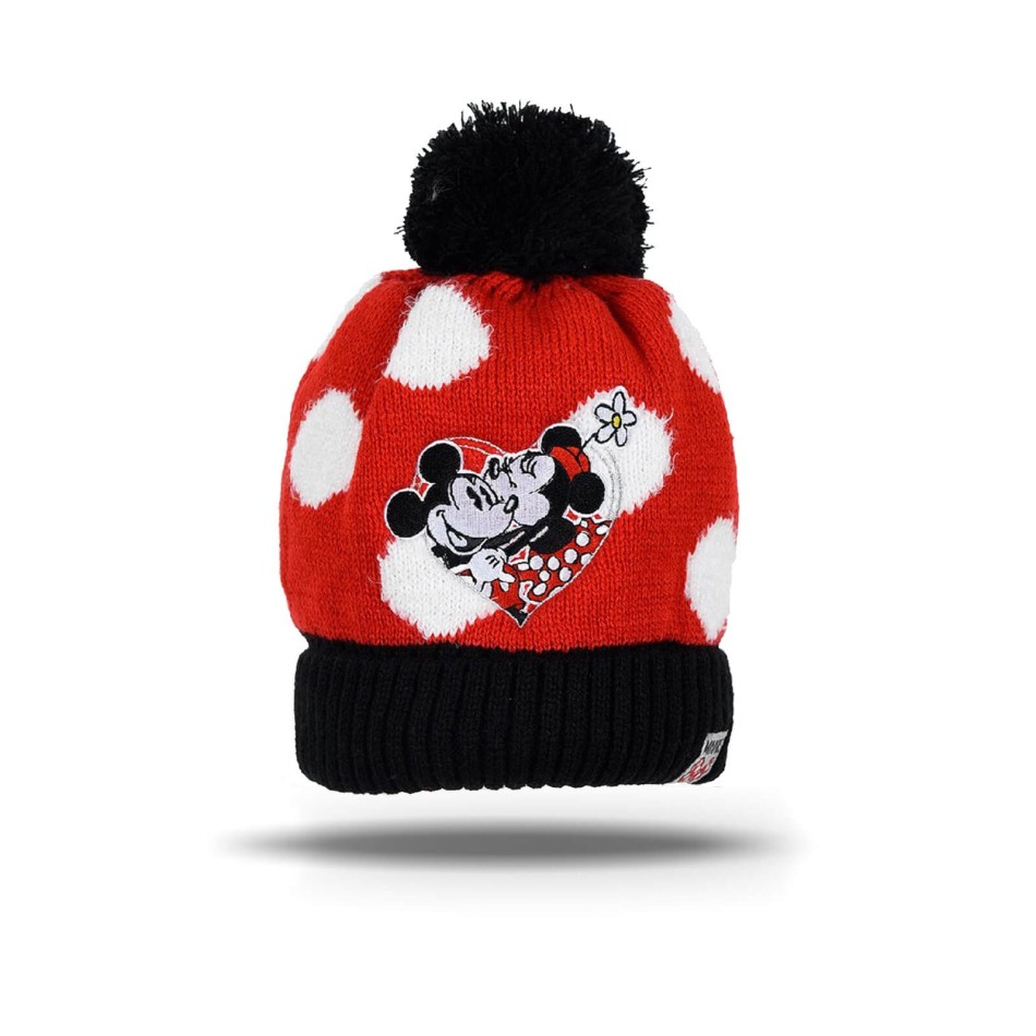 DISNEY - "Minnie Mouse" Pompom Knit Cap för flickor