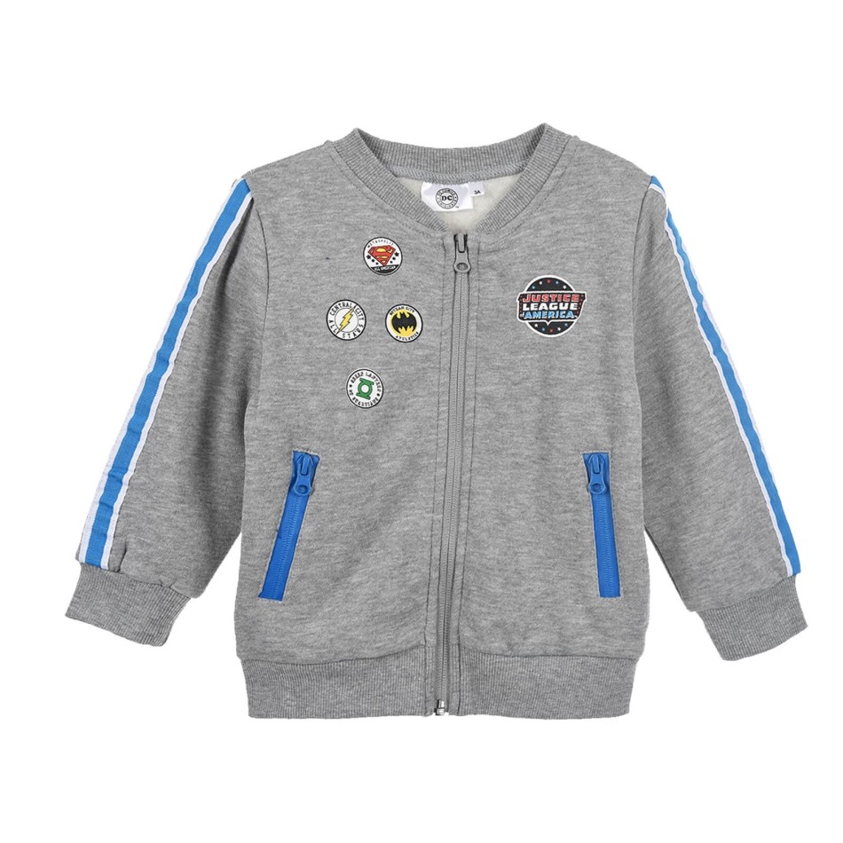 DC COMICS Pojks Teddy Zipper Sweat Top | Justice League Of America