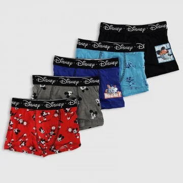 Set di 5 boxer in cotone di Topolino per ragazzi (Boxer) French Market chez FrenchMarket