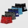 Set van 5 Mickey Mouse katoenen boxers voor jongens (Set jongensboxershorts) French Market chez FrenchMarket
