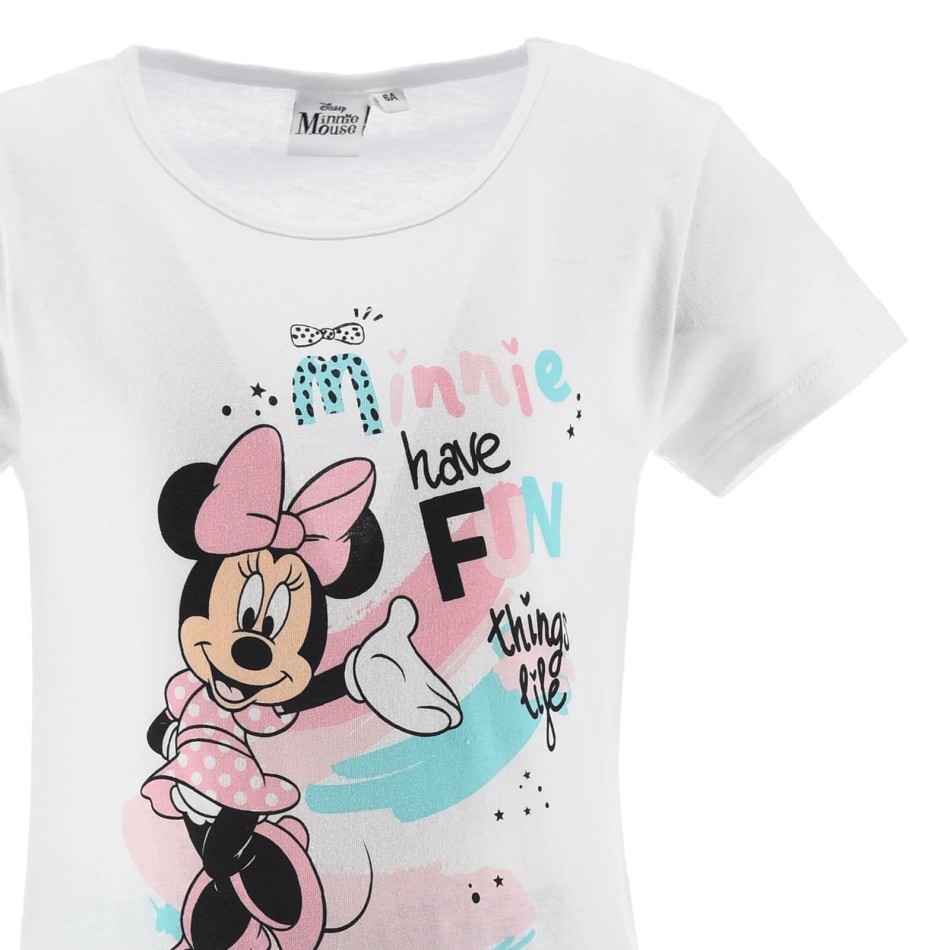 Officiell DISNEY | Minnie Mouse Have Fun kort pyjamas för flickor