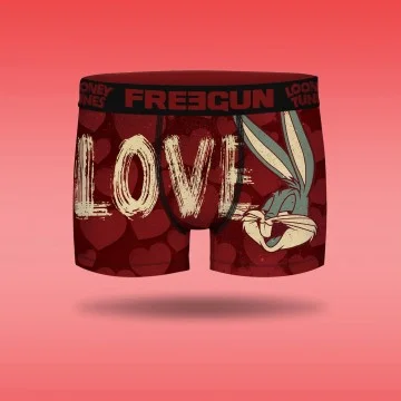 Boxer Men Looney Tunes Valentine's Day Bugs Bunny Heart (Boxers) Freegun on FrenchMarket