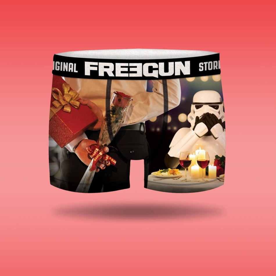 Boxer di San Valentino da uomo Stormtrooper (Boxer da uomo) Freegun chez FrenchMarket
