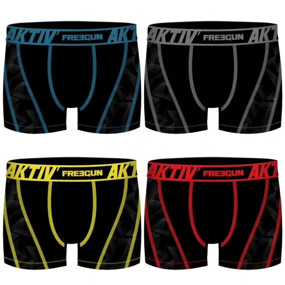 4er-Set AKTIV Sport Boxershorts für Männer OTT (Boxershorts für Männer) Freegun auf FrenchMarket