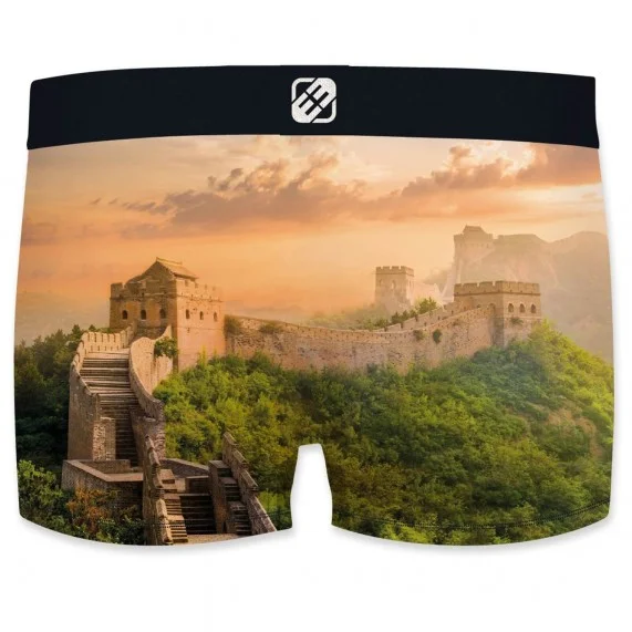 Boxer de microfibra reciclada para hombre "Landscape 2 (Calzoncillos para hombre) Freegun chez FrenchMarket