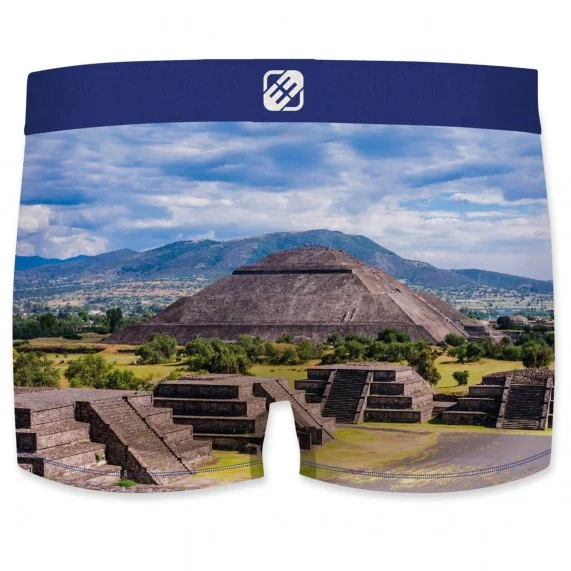 Boxer de microfibra reciclada para hombre "Landscape 2 (Calzoncillos para hombre) Freegun chez FrenchMarket