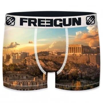 Boxer de microfibra reciclada para hombre "Landscape 2 (Calzoncillos para hombre) Freegun chez FrenchMarket