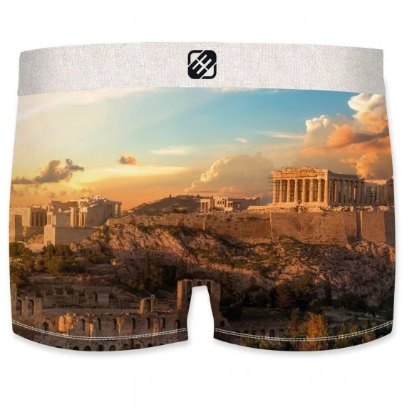 Herenset gerecyclede microvezel boxer "Landscape 2 (Herenboxershorts) Freegun chez FrenchMarket