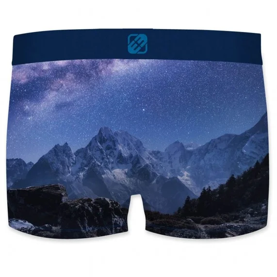 Boxer de microfibra reciclada para hombre "Landscape 2 (Calzoncillos para hombre) Freegun chez FrenchMarket