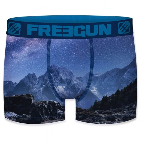 Boxer de microfibra reciclada para hombre "Landscape 2 (Calzoncillos para hombre) Freegun chez FrenchMarket