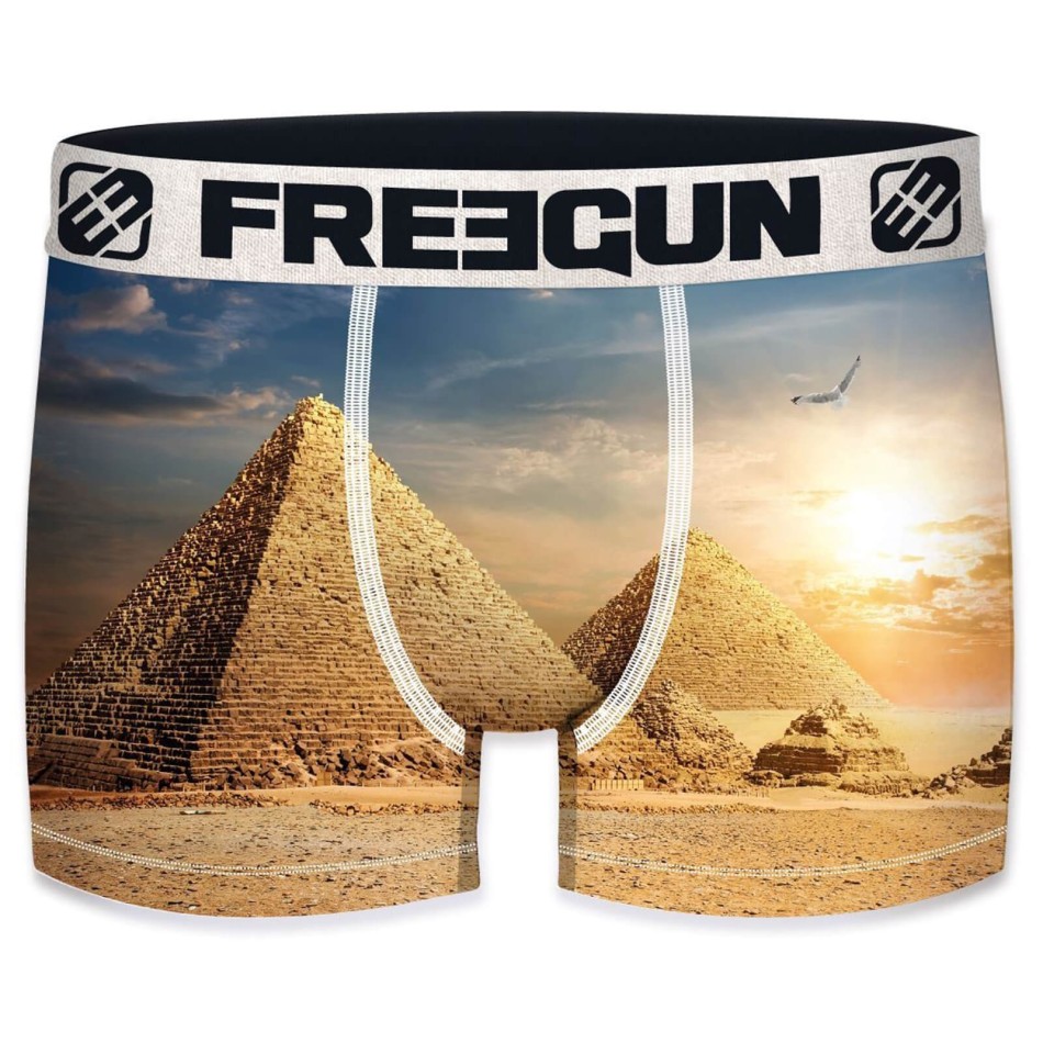 Boxer da uomo in microfibra riciclata "Landscape 2 (Boxer da uomo) Freegun chez FrenchMarket