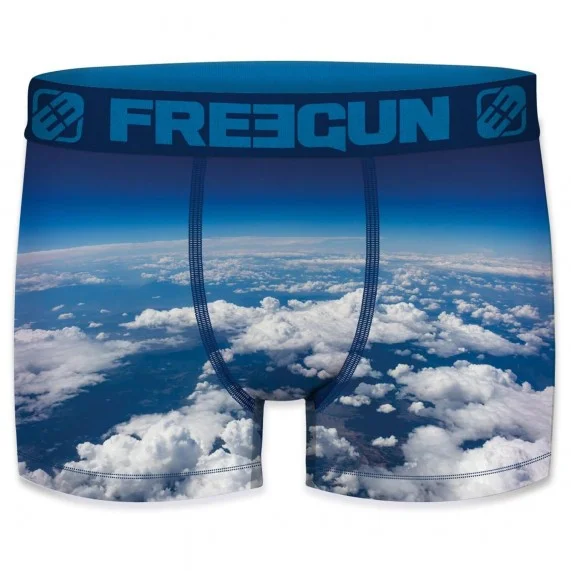 Boxershorts für Männer aus recycelter Mikrofaser "Paysage 2 (Boxershorts Mann) Freegun auf FrenchMarket