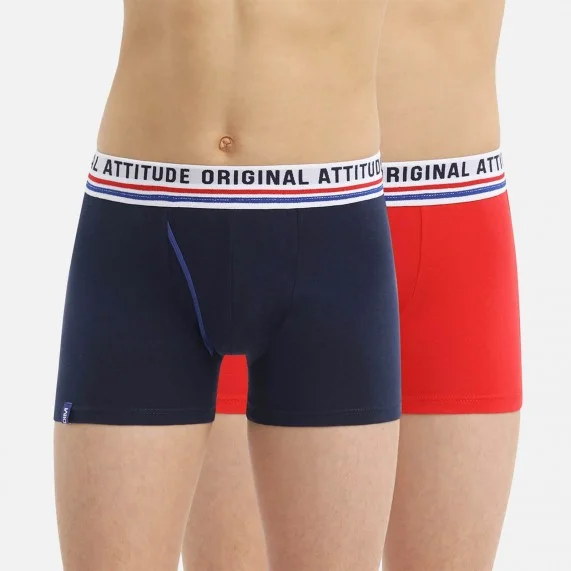Set di 2 boxer in cotone elasticizzato per ragazzi Dim Originale (Boxer) Dim chez FrenchMarket