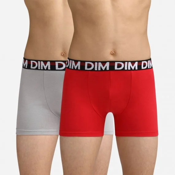 Set di 2 Boxer Ragazzi Cotone Stretch EcoDim Classico (Boxer) Dim chez FrenchMarket
