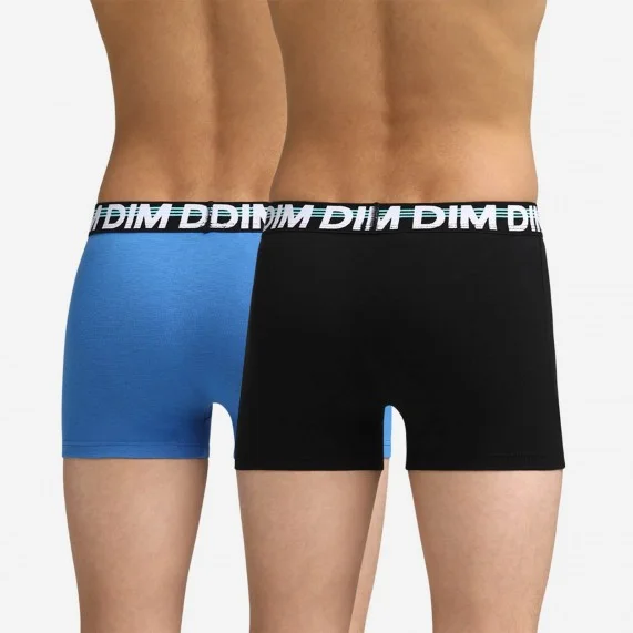 Lot de 2 Boxers Garçon Coton Stretch EcoDim Classic (Boxers) Dim chez FrenchMarket
