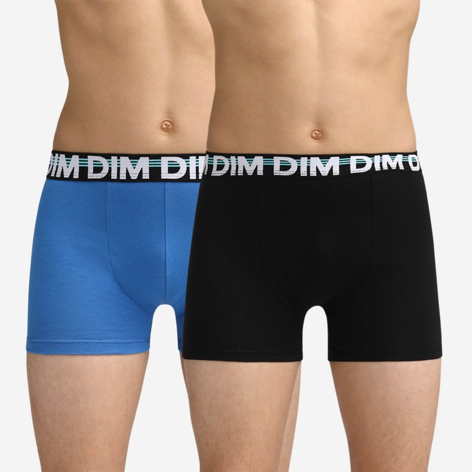 DIM EcoDim Classic | Set of 2 Cotton Stretch Boxers for Boys | Billigt