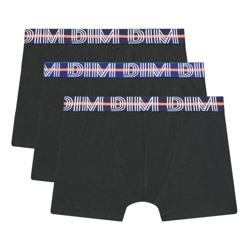 Set di 3 boxer per ragazzi Cotone Stretch EcoDim Classico (Confezione di boxer da ragazzo) Dim chez FrenchMarket