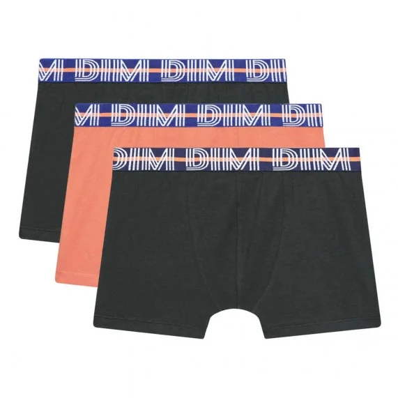 Set di 3 boxer per ragazzi Cotone Stretch EcoDim Classico (Confezione di boxer da ragazzo) Dim chez FrenchMarket