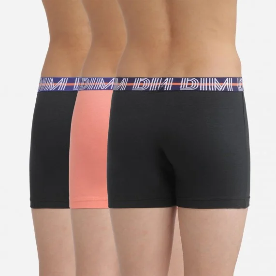 Set di 3 boxer per ragazzi Cotone Stretch EcoDim Classico (Confezione di boxer da ragazzo) Dim chez FrenchMarket