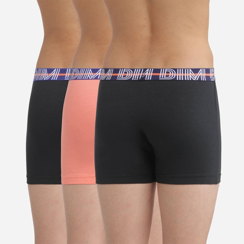 Set di 3 boxer per ragazzi Cotone Stretch EcoDim Classico (Confezione di boxer da ragazzo) Dim chez FrenchMarket