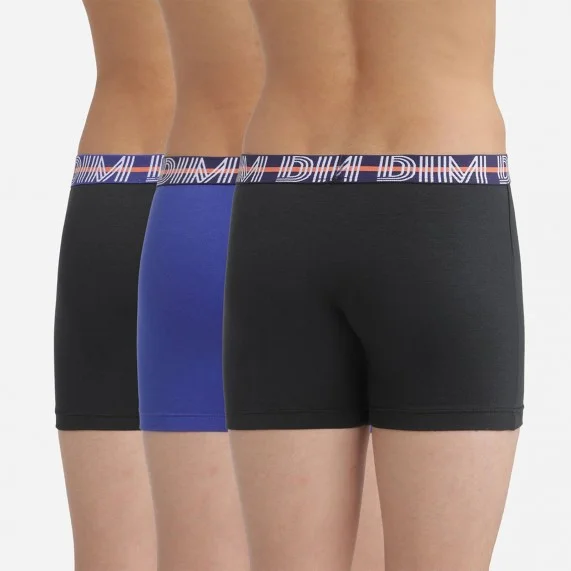 Lot de 3 Boxers Garçon Coton Stretch EcoDim Classic (Lot boxers Garçon) Dim chez FrenchMarket