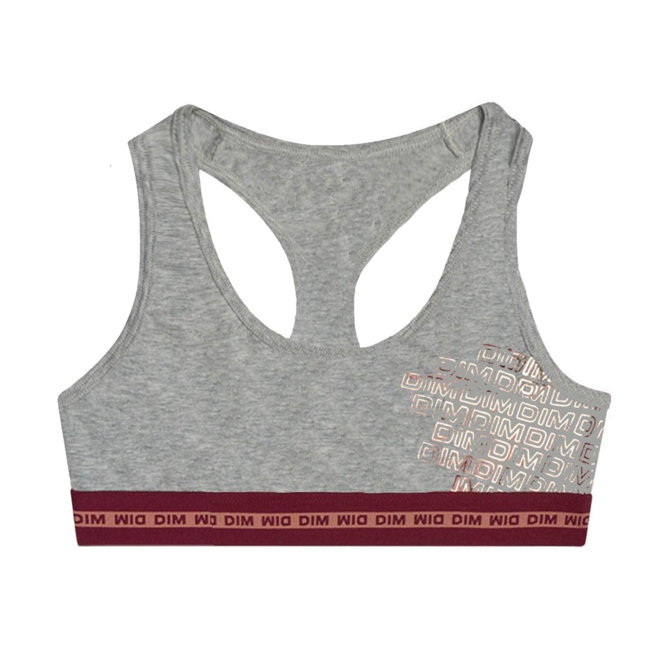 DIM Girl's Sports Bra Cotton Stretch med matchande Shorty