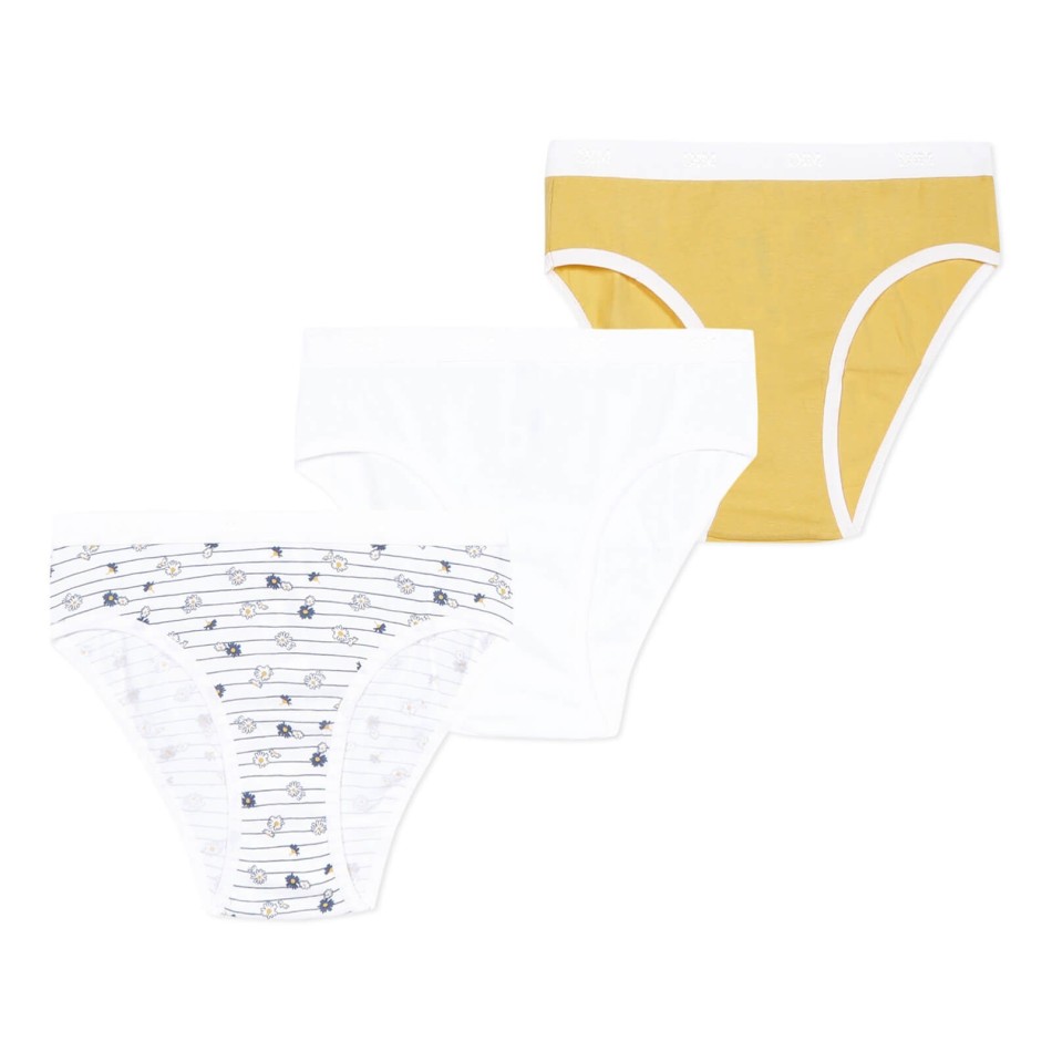 DIM Girl | Set med 3 st bomullssträckt trosor "Les Pockets Ecodim