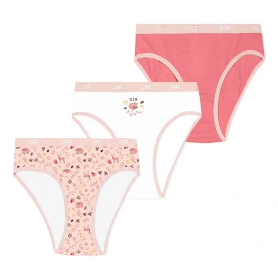 Set di 3 ragazze con mutandine in cotone elasticizzato "The Pockets (Mutandine) Dim chez FrenchMarket Set di 3 ragazze con mutandine in cotone elasticizzato "The Pockets (Mutandine) Dim chez FrenchMarket