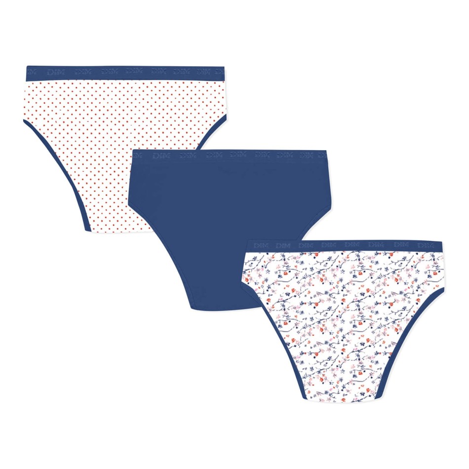 DIM GIRLS | Set med 3 stycken fina bomullsbyxor för flickor med stretchfickor