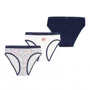 3er-Pack "Les Pockets" Höschen für Mädchen mit Fantasie aus Baumwolle mit Stretch-Anteil (Höschen) Dim auf FrenchMarket